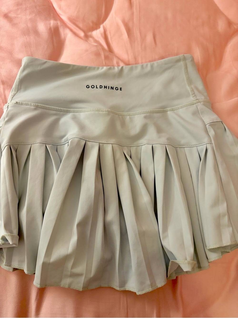 Women's Light blue/ gray Pleated Active Shorts